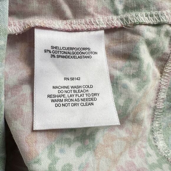 London Times Sheath Dress Size 8 Sleeveless Floral Pink Green White Knee Length - Picture 8 of 10